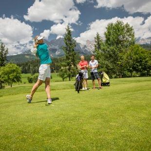 Golf near the Riederalm Golf near the Riederalm